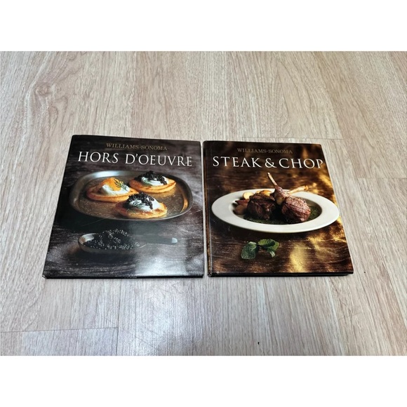 Set of Two Williams Sonoma Cookbooks Steak and Chop and Hors D’Oeuvre - Picture 1 of 12